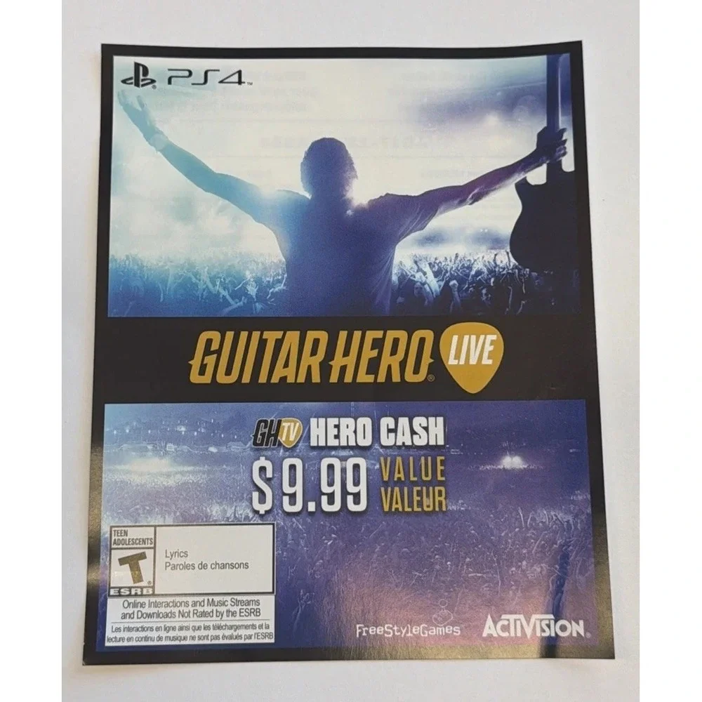 Guitar Hero Live PlayStation 4 2015 Video Game